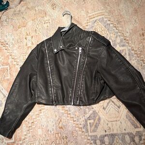 Zara Black Leather Jacket